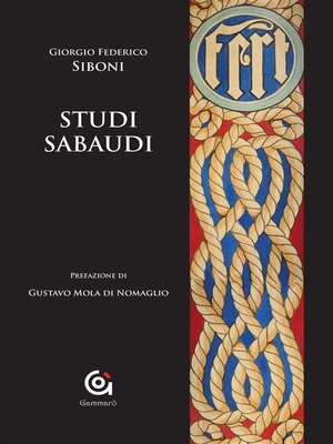 cover image of Studi sabaudi